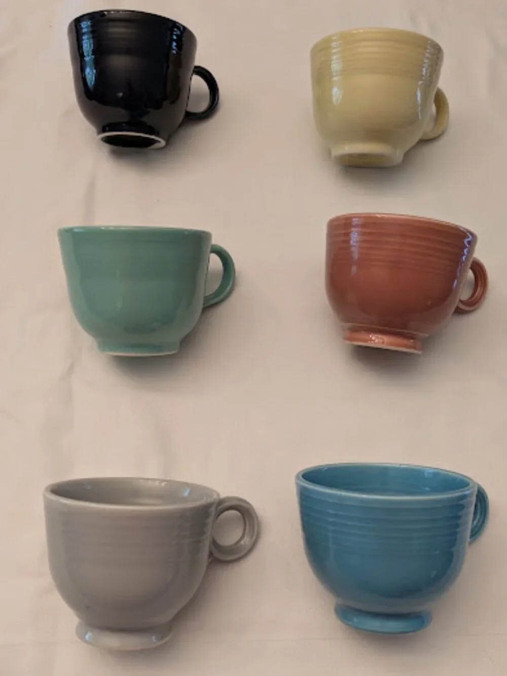 Vintage Fiestaware Teacups - Various colors